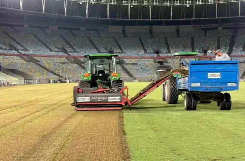 Maracanã inicia revitalização do gramado para alcançar nota 4 no padrão FIFA em 2026